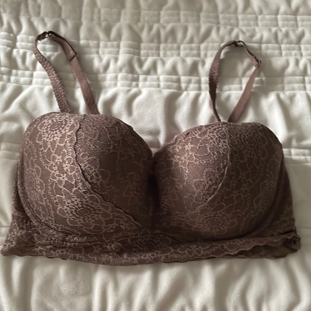 PINK tan push up bralette